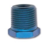 Russell Performance 3/8in Male to 1/4in Female Pipe Bushing Reducer (Blue) thumbnail 2