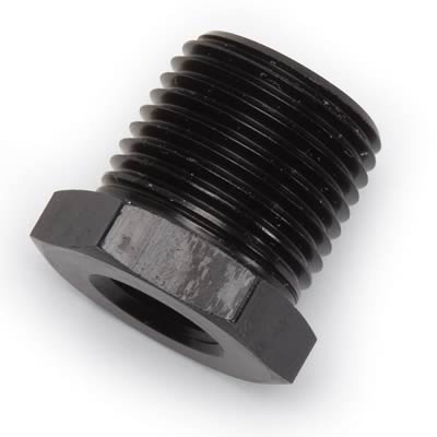 Russell Performance 1/2in Male to 3/8in Female Pipe Bushing Reducer (Black) thumbnail 2