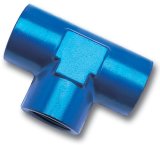 Russell Performance 1/8in Female Pipe Tee Fitting (Blue) thumbnail 5