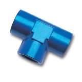 Russell Performance 1/4in Female Pipe Tee Fitting (Blue) thumbnail 2