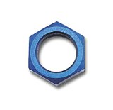 Russell Performance -6 AN Bulkhead Nuts 9/16in -18 Thread Size (Blue) thumbnail 4