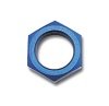 Russell Performance -6 AN Bulkhead Nuts 9/16in -18 Thread Size (Blue) thumbnail 7