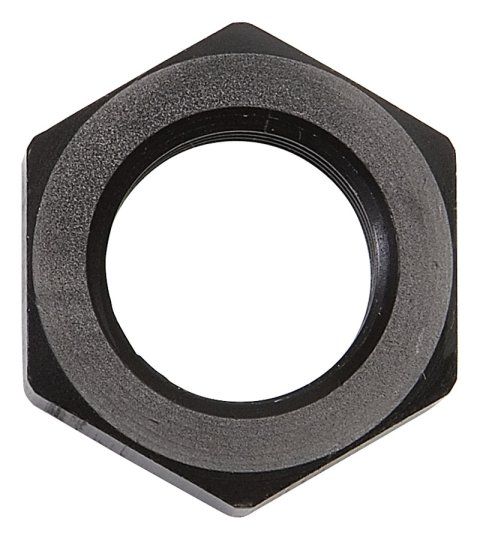 Russell Performance -6 AN Bulkhead Nuts 9/16in -18 Thread Size (Black) thumbnail 2