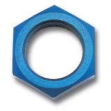Russell Performance -10 AN Bulkhead Nuts 7/8in -14 Thread Size (Blue) thumbnail 1