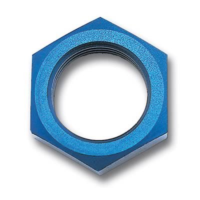 Russell Performance -12 AN Bulkhead Nuts 1 1/16in -12 Thread Size (Blue) thumbnail 1