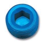 Russell Performance 1/8in Allen Socket Pipe Plug (Blue) thumbnail 2