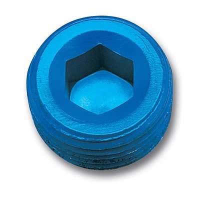 Russell Performance 1/4in Allen Socket Pipe Plug (Blue) thumbnail 2