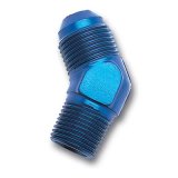 Russell Performance -8 AN to 1/2in NPT 45 Degree Flare to Pipe Adapter thumbnail 2