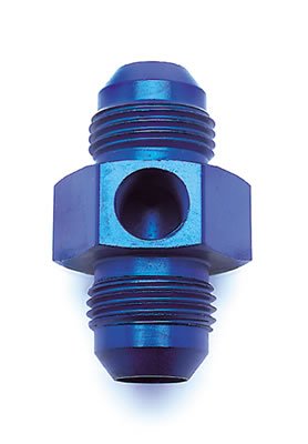 Russell Performance -6 AN Fuel Union Pressure Adapter (Blue) thumbnail 1