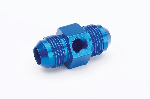 Russell Performance -8 AN Fuel Union Pressure Adapter (Blue) thumbnail 1