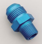 Russell Performance -10 AN to 3/8in NPT Straight Flare to Pipe (Blue) thumbnail 2