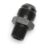 Russell Performance -10 AN to 3/8in NPT Straight Flare to Pipe (Black) thumbnail 2
