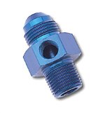 Russell Performance -6 AN Flare to 3/8in Pipe Pressure Adapter (Blue) thumbnail 5