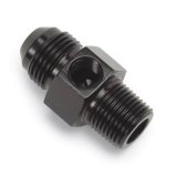 Russell Performance -6 AN Flare to 3/8in Pipe Pressure Adapter (Black) thumbnail 1