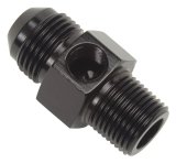 Russell Performance -6 AN Flare to 3/8in Pipe Pressure Adapter (Black) thumbnail 2