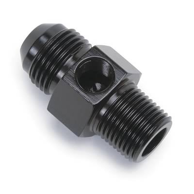 Russell Performance -6 AN Flare to 3/8in Pipe Pressure Adapter (Black)