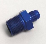 Russell Performance -6 AN to 1/2in NPT Straight Flare to Pipe (Blue) thumbnail 2