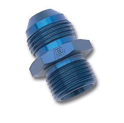 Russell Performance -16 AN Flare to 16mm x 1.5 Metric Thread Adapter (Blue) thumbnail 2