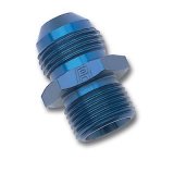 Russell Performance -8 AN Flare to 12mm x 1.5 Metric Thread Adapter (Blue) thumbnail 2