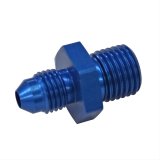 Russell Performance -4 AN Flare to 14mm x 1.5 Metric Thread Adapter (Blue) thumbnail 2