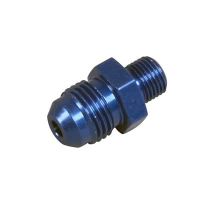 Russell Performance -6 AN Flare to 10mm x 1.0 Metric Thread Adapter (Blue) thumbnail 2