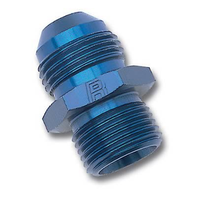 Russell Performance -6 AN Flare to 16mm x 1.5 Metric Thread Adapter (Blue) thumbnail 2