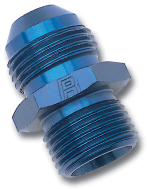Russell Performance -6 AN Flare to 16mm x 1.5 Metric Thread Adapter (Blue) thumbnail 3