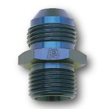 Russell Performance -8 AN Flare to 18mm x 1.5 Metric Thread Adapter (Blue) thumbnail 2