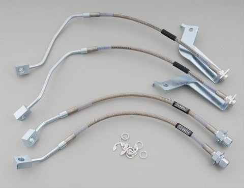 Russell Performance 99-04 Ford Mustang with Traction Control (Except Cobra) Brake Line Kit thumbnail 1