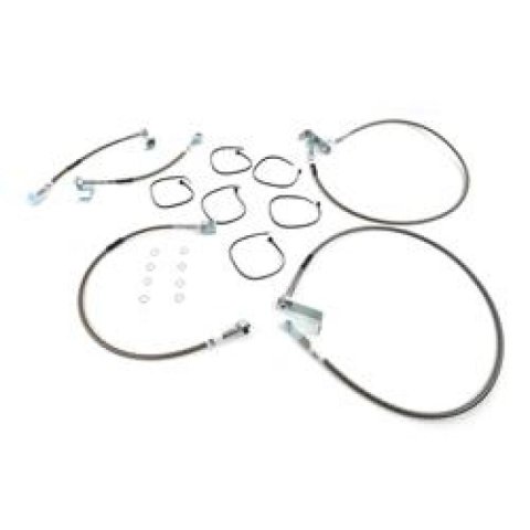Russell Performance 05-06 Ford F-250/350 Super Duty 4WD with 6in Lift Brake Line Kit thumbnail 2