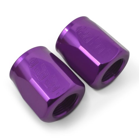 Russell Performance 2-Piece -6 AN Anodized Full Flow Swivel Hose End Sockets (Qty 2) - Purple thumbnail 7