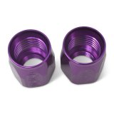 Russell Performance 2-Piece -8 AN Anodized Full Flow Swivel Hose End Sockets (Qty 2) - Purple thumbnail 7