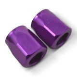 Russell Performance 2-Piece -10 AN Anodized Full Flow Swivel Hose End Sockets (Qty 2) - Purple thumbnail 4