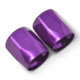 Russell Performance 2-Piece -10 AN Anodized Full Flow Swivel Hose End Sockets (Qty 2) - Purple thumbnail 6