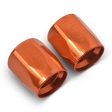Russell Performance 2-Piece -10 AN Anodized Full Flow Swivel Hose End Sockets (Qty 2) - Orange thumbnail 5