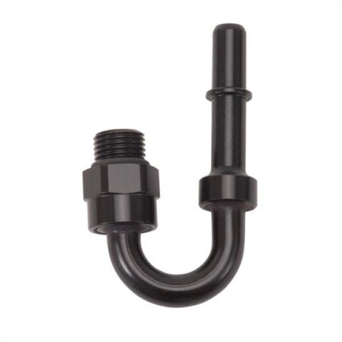Russell Performance Adapter Fitting 3/8in SAE Quick Disconnect 180 DEG - Blk thumbnail 2