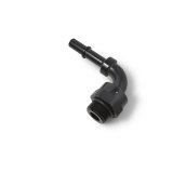 Russell Performance Adpt Fitting 3/8in SAE Qck Dis Male to #8 SAE Port Male Swvl End 90 Deg Blk Anod thumbnail 5