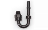 Russell Performance Adpt Fitting 3/8in SAE Qck Dis Male to #8 SAE Port Male Swvl End 90 Deg Blk Anod thumbnail 8