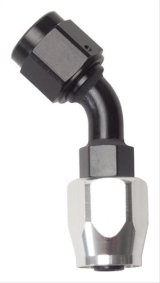 Russell Performance -16 AN Silver/Black 45 Degree Full Flow Hose End thumbnail 1