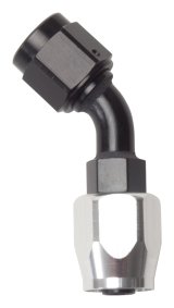 Russell Performance -16 AN Silver/Black 45 Degree Full Flow Hose End thumbnail 8