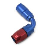 Russell Performance 3/8in SAE Quick Disc Female to -6 Hose Red/Blue 90 Degree Hose End thumbnail 6