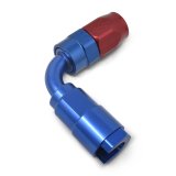 Russell Performance 3/8in SAE Quick Disc Female to -6 Hose Red/Blue 90 Degree Hose End thumbnail 7