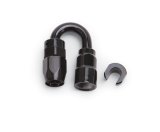 Russell Performance 3/8in SAE Quick Disc Female to -6 Hose Black 180 Degree Hose End thumbnail 6