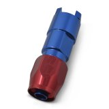 Russell Performance 5/16in SAE Quick Disc Female to -6 Hose Red/Blue Straight Degree Hose End thumbnail 8
