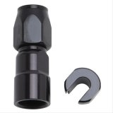 Russell Performance 5/16in SAE Quick Disc Female to -6 Hose Black Straight Degree Hose End thumbnail 2