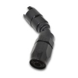 Russell Performance 5/16in SAE Quick Disc Female to -6 Hose Black 45 Degree Hose End thumbnail 6