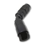 Russell Performance 5/16in SAE Quick Disc Female to -6 Hose Black 45 Degree Hose End thumbnail 7