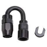 Russell Performance 5/16in SAE Quick Disc Female to -6 Hose Black 180 Degree Hose End thumbnail 7