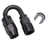 Russell Performance 5/16in SAE Quick Disc Female to -6 Hose Black 180 Degree Hose End thumbnail 8