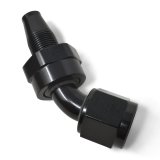 Russell Performance -6 AN 45 Degree Hose End Without Socket - Polished and Black thumbnail 5
